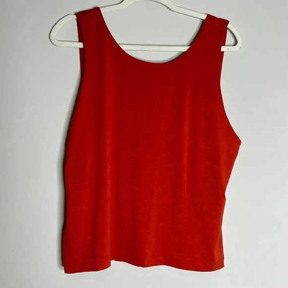 Banana Republic Red Open Back Tank Top - Picture 1 of 5